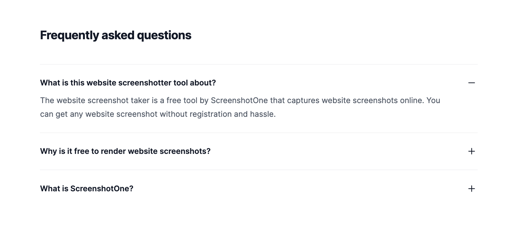 A Screenshot of the FAQ